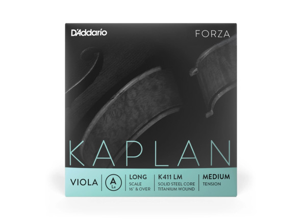 Daddario  K411 LM Kaplan Forza Viola Single 'A' String Long Scale Medium Tension